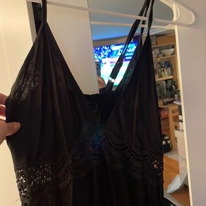 Sundress with lace accent